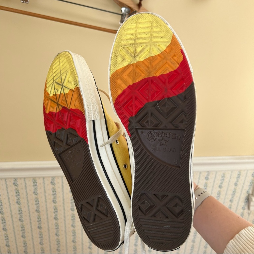 Rainbow Converse High-Top Sneakers - Picture 5 of 9
